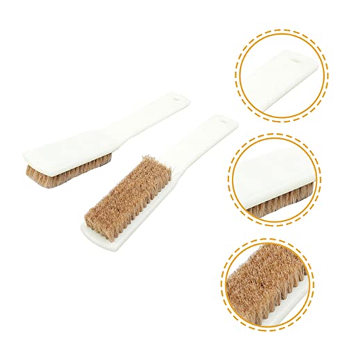2Pcs Climbing Brush Set Boars Hair and Sturdy Handle for Rock Cleaning Portable Bouldering Tool for Outdoor Sports