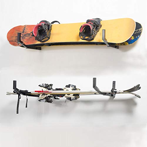 Wallmaster Kayak Storage Hooks Hangers, Adjustable Kayak Garage Storage Rack Wall Mount Heavy Duty Hooks for Canoe, Kayak, Paddle Board, Surfboard, Snowboard - color: 2 Pack
