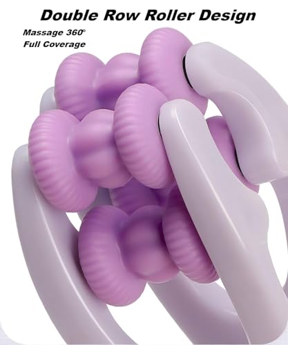 2pcs Finger Massager for Arthritis Finger Arthritis Pain Relief Manual Massage Tools Hand Massage Roller Thumb Massager for Woman Mothers Day Gift Palm Foot Acupressure Tool (Purple) | Hand Thumb Palm Foot Acupressure Massage Tools for Arthritis Massager