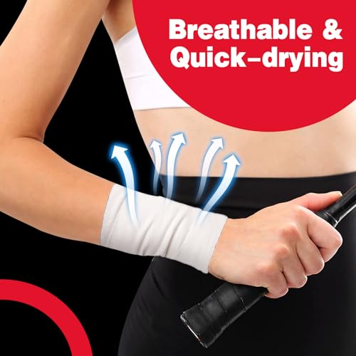 12 Pack Athletic Sports Tape, Athletic & Medical Trainers & First Aid Tape for Injuries, Wrist Ankle Finger Tape, Easy to Tear & No Sticky Residue, 1.5 in X 10 Yards (White)