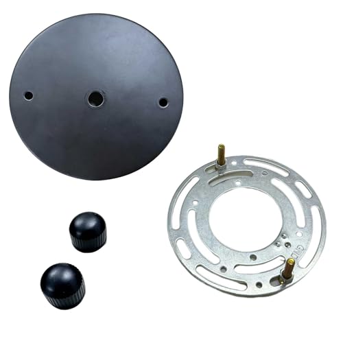 Shenmoyl Black Base Fittings for Connecting walls to Wall Sconce, Pendant Light - size: Black Base