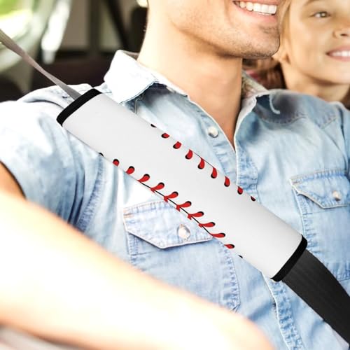 2PCS Breathable Car Seat Belt Pad for Elderly Support, Stroller Pushchair High Chair, Baseball Seat Belt Cushion, Anti-Slip Pad - color: Pattern 643