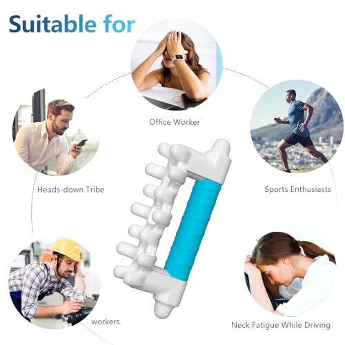 Fascia Massage Tool Blaster for Cellulite,Handheld Myofascial Release Tool for Deep Tissue Massage,Trigger Point Massage Tool for Manual Massage of Neck & Back - color: Sky Blue