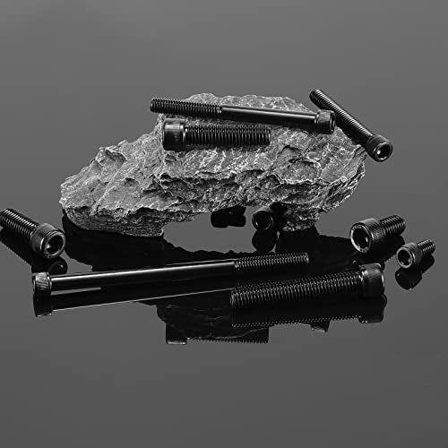 1/4-20 x 2-1/2" Socket Head Cap Screws Bolts, 20Pcs 304 Stainless Steel 18-8, Allen Socket Hex Drive, Partially Threaded, Black Oxide by SG TZH(with Hex Spanner) - size: 1/4-20 x 2-1/2"
