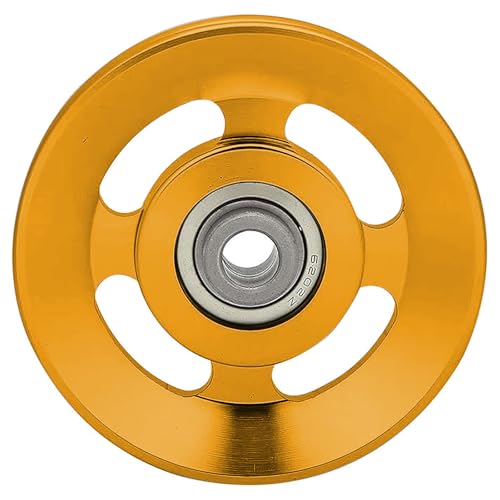 Aluminium Alloy Gym Pulley 90 mm,2‑Pack / 4‑Pack / 6‑Pack - color: Yellow
