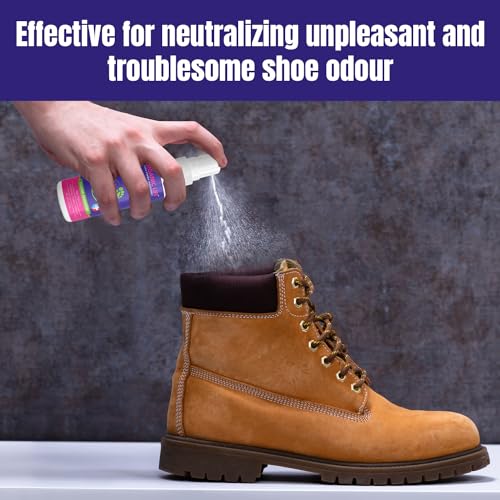 Organic Life Shoe Spray Deodorizer, Eliminator Spray for Foot and Shoe, Tea Tree & Witch Hazel Foot Spray and Shoe Freshener, Shoe Protector Spray, Odour Remover for Shoes