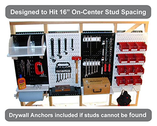 Wall Control 30-P-3232R Red Metal Pegboard Pack - color: Red
