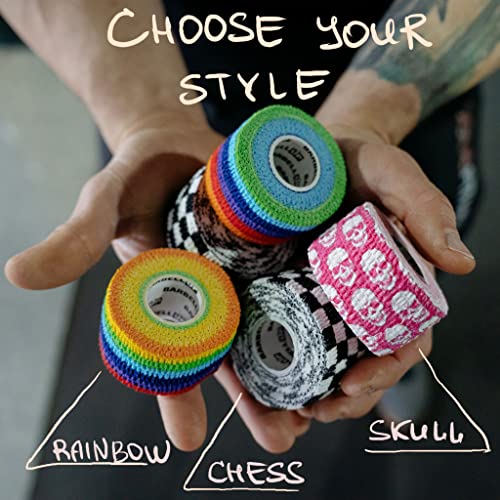 Professional Weight Lifting Thumb Tape - Protects Finger Tape, Adhesive for Powerlifting, Yoga & Gym, Hand Grip Support for Weightlifting, Deadlift, Barbell Hook Grip - color: GR.I.P