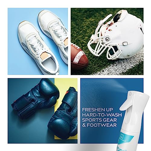 Sports Gear Odor Eliminator Spray, Unscented, 9 fl oz | 30s Fast-Acting, Safe for Skin, No Perfumes, Mineral Formula, For Ice Hockey Pads, Helmets, Gloves, Shoes & Yoga Mats