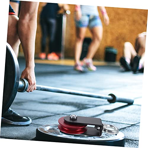 Hemoton Gym Pulley System Aluminum Alloy Cable Pulley Wheel Cable Attachment for Weight Lifting Fitness Equipment