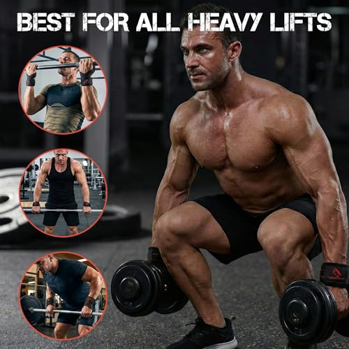 Figure 8 Lifting Strap Padded Deadlift Straps Heavy Duty Weight Lifting Straps Strongman Axle Bar Straps Weightlifting Wrist Wraps - color: Black/Red, size: Small ( Upto 6.0'' Wrist Circumference )
