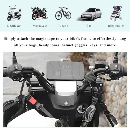 2PCS Hook for Hanging Helmet Goggle Headsets Bags, Heavy Duty Carabiner Clip, Adjustable Strap Hook for Scooter (Black) - color: Black