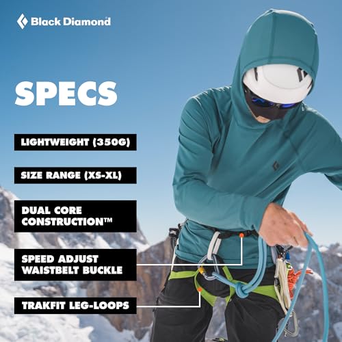 BLACK DIAMOND Women's Momentum Rock Climbing Harness, Adjustable Loops - color: Desert Sage, size: MD (30-33" Waist)