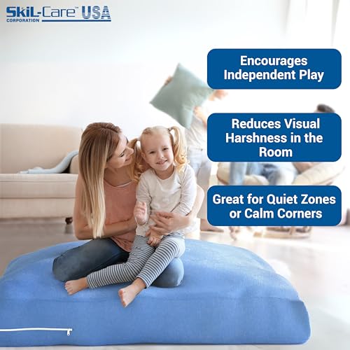 Skil-Care Crash Pad Cover Replacement | Water-Resistant Nylon Replacement Cover for Kids Crash Pad | Sensory Mat for Active Play | Soft Landings for Indoor & Outdoor | Available in Sizes 3x4 to 8x8 FT - size: 8' x 8' Cover