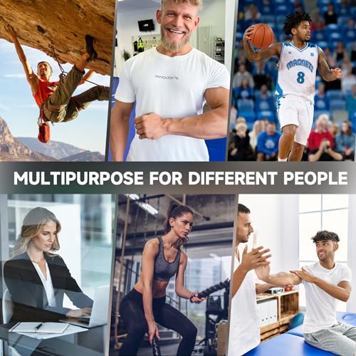FitBeast Hand Grip Strengthener Workout Kit (5 Pack), 2 Forearm Grip Adjustable Resistance Hand Gripper, Finger Stretcher, Grip Ring & Stress Relief Grip Ball for Athletes - color: Dark Blue