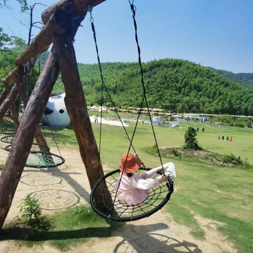 ZENY Spider Web Tree Swing for Kids and Adults, Steel Frame, 660 lb Capacity, Outdoor Swing Set (40 inch) - size: 40 inch