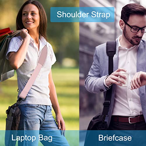 Shoulder Strap, Durable 55" Universal Replacement Laptop Shoulder Strap, Adjustable Comfortable Belt with Metal Hooks for Briefcase, Computer Messenger Bag, Laptop Case Luggage/Duffel/Camera, (Pink) - color: Pink