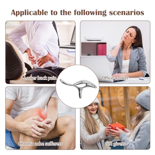Zinc Alloy Trigger Point Massage Tool for Deep Tissue Massage& Acupressure Body Gua Sha Tool, Muscle Scraper Neck Massager Fascia Blasterfor Full Body Pain Relief
