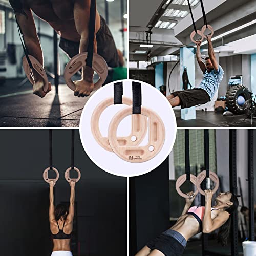 Two Stones Portable Hangboard Rock Climbing as Pull Up Ring for Rock Climbers Trainning Indoor or Outdoor Fingerboard Climbing Hang Board for Climbing