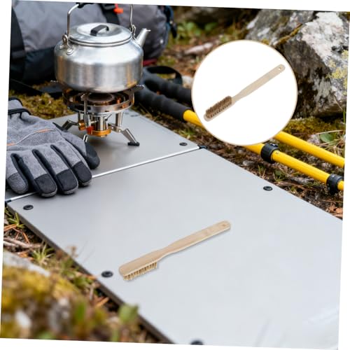 Rock Climbing Chalk Brush and Bouldering Cleaning Tool, Medium Size with Natural Boar Bristle, Mountaineering Hold Cleaner for Indoor and Outdoor Climbing Gear Maintenance