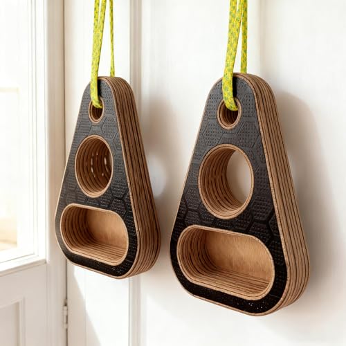 Finger Board Rock Climbing Wood Fitness Equipment | Pull-Up Training Fingerboard for Enthusiasts Trainers Women Men Adults Athletes Beginners Professionals Players Apartment