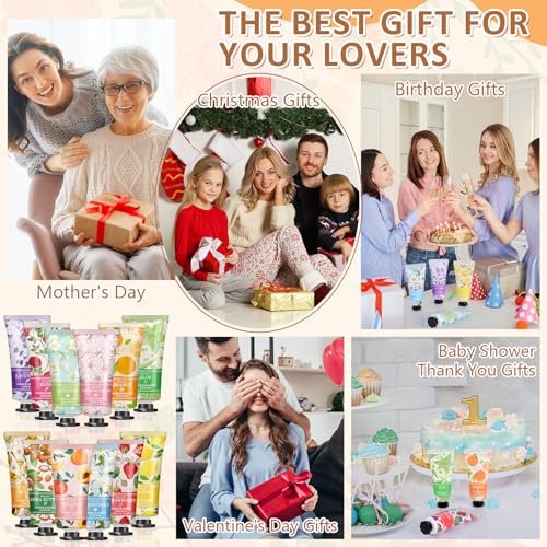 24 Pack Hand Cream Gift Set For Women,Teacher Appreciation Gifts,Mini Hand Lotion Travel Size Moisturizing Hand Cream for Dry Cracked Hands,Graduation Gifts,Birthday Gift,Bridesmaid Gift,Party Favors - size: 0.01 Fl Oz (Pack of 24)