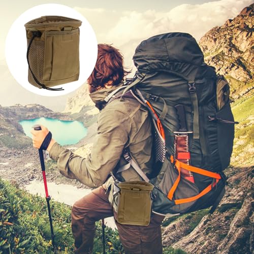 Outdoor Waist Bag Multipurpose Drawstring Utility Pouch Lightweight Oxford Cloth Adjustable Belt Bag for Outdoor Activities and Climbing Storage Solution