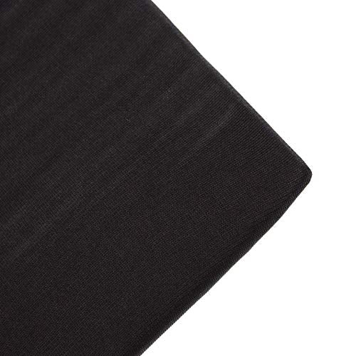 Aerial Silks Yoga Hammock Kit, 11 Yards, Hardware and Swivel | Knitted fabric with swivel and guide, portable carry bag included, for aerial yoga, gymnastics and home gym practice - color: Black