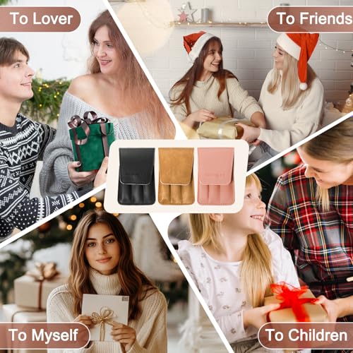 6 PCS Premium Stainless Steel Nail Clippers Set, Professional Manicure Pedicure Kit with Snap Fastener PU Leather Case, Travel Grooming Kit, Ideal Gift for Men and Women(D-Khaki) - color: D-brown