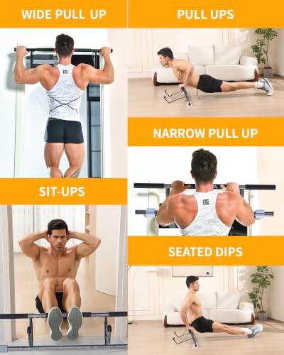 MOMODA Doorway Pull Up Bar, Home Gym Fitness Chin-Up Bar for Door Frame - color: PRO