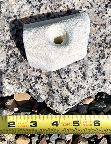 Single Handed Jug Polyurethane Bolt-On Rock Climbing Wall Hand Hold - color: White