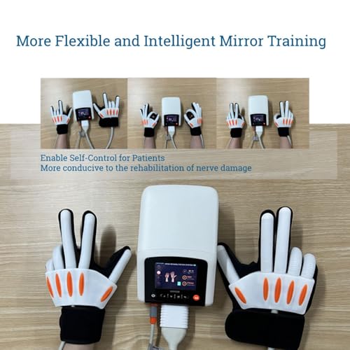 Rehab Robotic Gloves for Hand Training Post Stroke (Left/S) | Multi-modal stimulation Rehabilitation Physiotherapy Device Finger Function Rehab Recovery Equipment - size: S