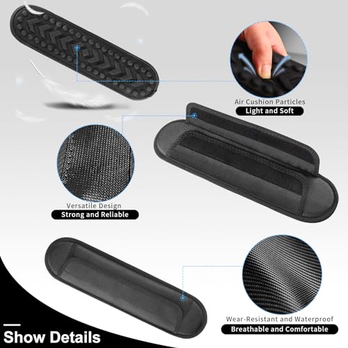 FIEIL 2 Pack Breathable Universal Shoulder Pad, 3D Cushion Air Backpack Strap Pads, for Shoulder Bags, Detachable Shoulder Strap Pad Pads Help Relieve Shoulder Pain(3D Air Cushion-Gray) - size: 2 Pack 3D Air Cushion-Gray