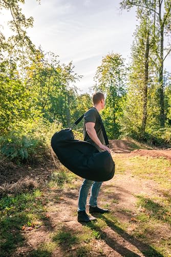 STANSPORT - Deluxe Duffel Bag With Zipper For Gym, Travel, & Storage - color: Black, style: 36” X 13” X 13”