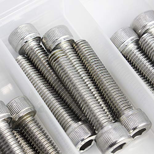 M6 x 20/25/ 30/35/ 40mm Socket Head Screws M6 Bolts 304 Stainless Steel Machine Metric Hex Socket Screw, 50PCS - size: M6 x 20/25/30/35/40mm
