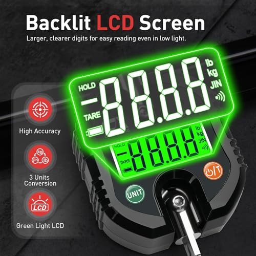 2-in-1 Grip Strength Tester & Trainer - 150kg/330lb Digital Dynamometer with Adjustable Resistance Levels Backlit LCD Screen for Sports & Fitness