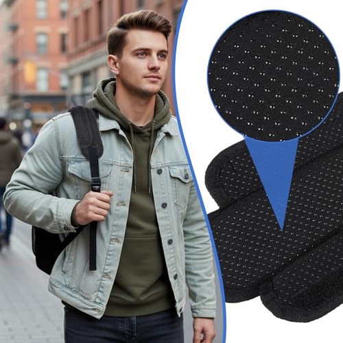 Strap Cushion for Bag Universal Shoulder Strap Pad for Bags Black Large Breathable Shock Absorption for Bag, Messenger Bags, Backpacks and Purse Non-Slip Thick Cushion with Foam | Black Large Breathable Shock Absorption for Bag, Messenger Bags, Backpacks