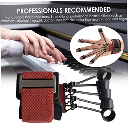 Finger Extensor Exerciser, Trainer Resistance Band Stretcher Strengthener, Hand Finger Stretcher Trainer with Resistance Band for Men Women.