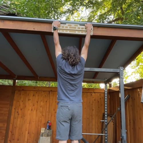 TWO STONES Wooden Hangboard Rock Climbing Pull Up Bar Designed Training for Climbing, Wood Fingerboard Climbing Training Board for Building Core Strength and Endurance