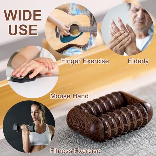 Stress Balls for Adults, Hand Exercise Roller for Arthritis, Stress Relief Hand Fidget for Relaxation and Focus, Hand Grip Strengthener Finger Exerciser Training Ball, 1 Piece