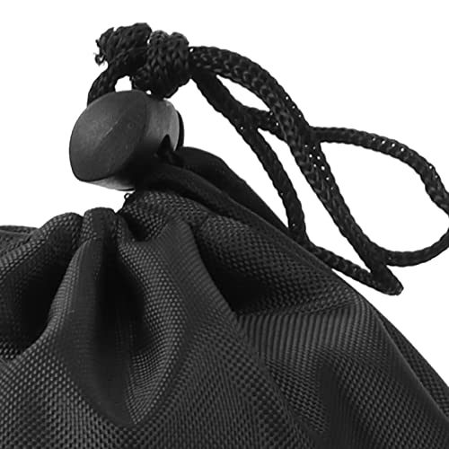 YUYTE Black Drawstring Carry Bag, Durable Polyester Pouch for Skipping Rope Storage, with Design, Lightweight and Easy to Carry