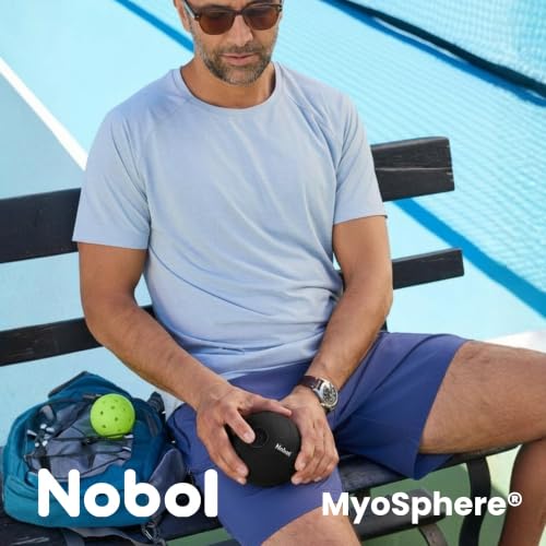 Nobol MyoSphere® Vibration Massage Ball Portable Muscle Recovery Tool Deep Tissue Vibration Rechargeable Massager - Space Black