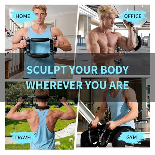 Twister Arm Trainer 40-90Lbs Adjustable Portable Chest Workout Equipment for Men & Women, Upper Body Strength Training, Forearm Exerciser, Detachable Fitness Equipment for Home Workout