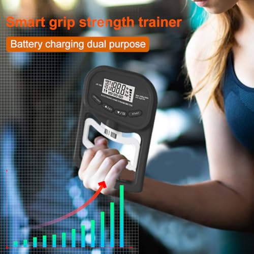 Grip Strength Trainer 396lbs/180kg,Digital Grip Strength Tester with LCD Display,Hand Dynamometer Grip Strength Trainer,Electronic Hand Grip Strength Tester,for Home School Use