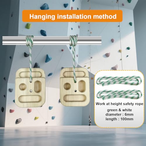 Climbing Hangboard Rock Climbing Training as Climbing Fingerboard with Jugs, Slopes and Edges, Pockets as Door Mounted Training Station Rock Climbing Pull Up Bar