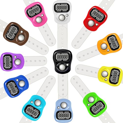 Electronic Finger Clicker Counter 5-Digit LCD Hand Tally Counter Clicker for Knitting, Lap, Goods Counting, Golf