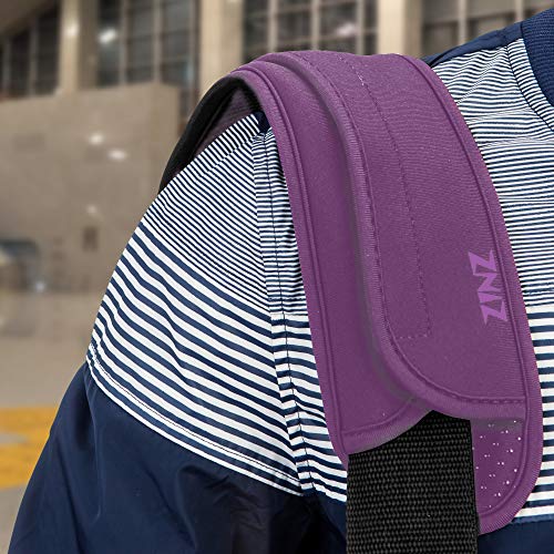 Ultra Thick & Breathable Universal Shoulder Pad Cushion for Bag - Long & Comfort - color: Purple