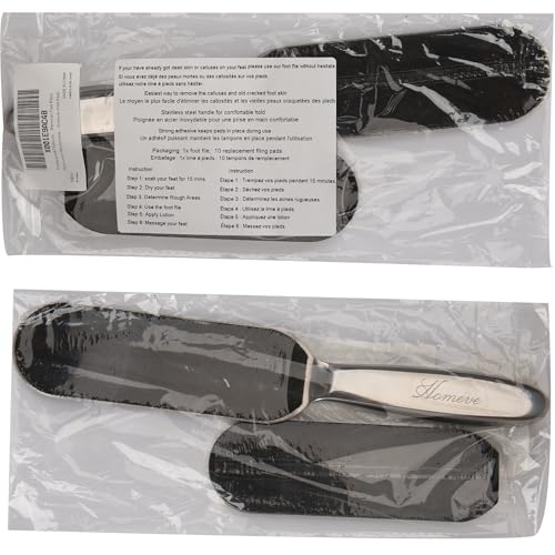 Professional Pedicure Foot File - Reusable Stainless Steel Cracked Skin Corns Callus Remover Feet Rasp - size: 1 Count (Pack of 1)