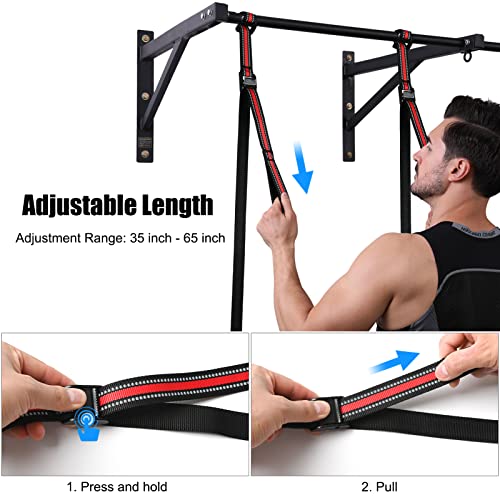Pull Up Assistance Bands with Fabric Feet/Knee Rest, Heavy Duty Pull Up Resistance Bands, Pull up Assist Bands Pull-up Exercise Band for Chin-up Workout, Body Stretching - style: Two feet 400lbs