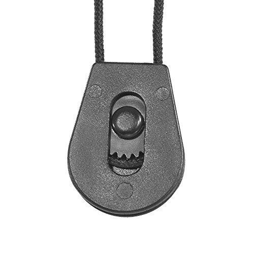 Wheeled Cord Lock Stopper (50 Pack) - Heavy Duty - Clamp Toggle End Slider for Shock Cord, Bungee, Paracord, Drawstrings - size: 50 Pack